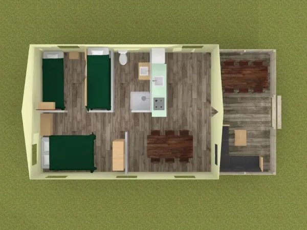 Panoramica del Roan Lodgetent Luxe.