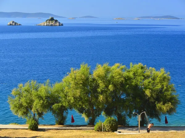 Bellissima vista sul mare dal campeggio Roan Amadria Park Trogir.