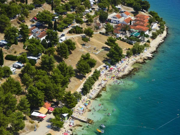 Vista aerea del campeggio Roan Amadria Park Trogir.