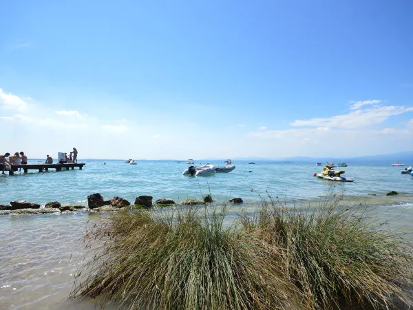 Vista della spiaggia del campeggio Roan Delle Rose.