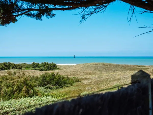 Vista mare vicino al campeggio Roan La Dune Des Sables.