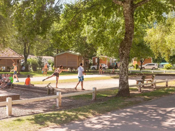 Bocce al campeggio Roan de Bonnal.