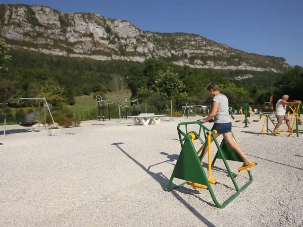 Attrezzature per il fitness al campeggio Roan L'Ideal.