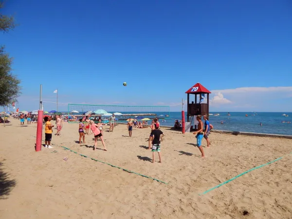 Beach volley al Roan camping Pra'delle Torri.