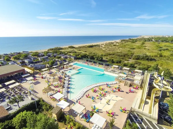 Panoramica del parco acquatico del Roan camping Beach Garden.