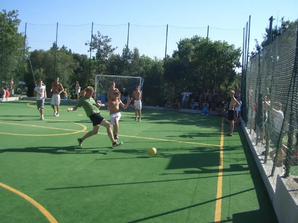 Campo da calcio presso il campeggio Roan hu Montescudaio village.