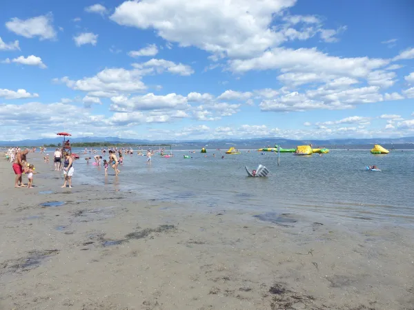 Panoramica della spiaggia del campeggio Roan Turistico.