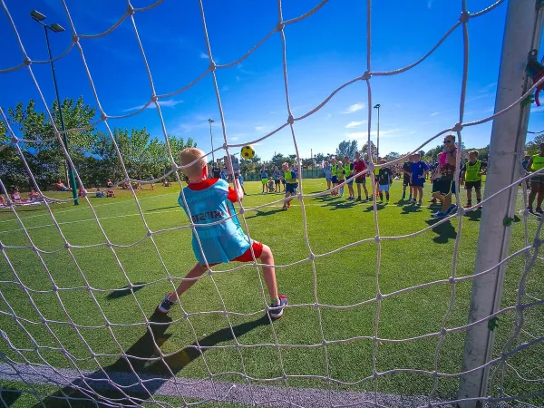 Calcio al campeggio Roan Rubicone.