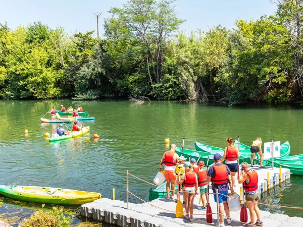 Canoa al campeggio Roan Club Napoléon.