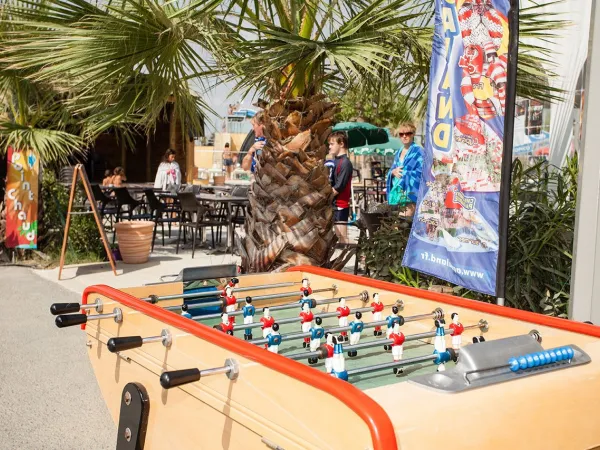 Calcio balilla al Roan camping Méditerranée.