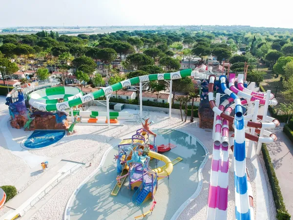 Scivoli spettacolari dal campeggio Roan Union Lido Mare.