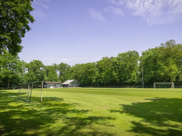 Campo da calcio presso il campeggio Roan 't Hop.