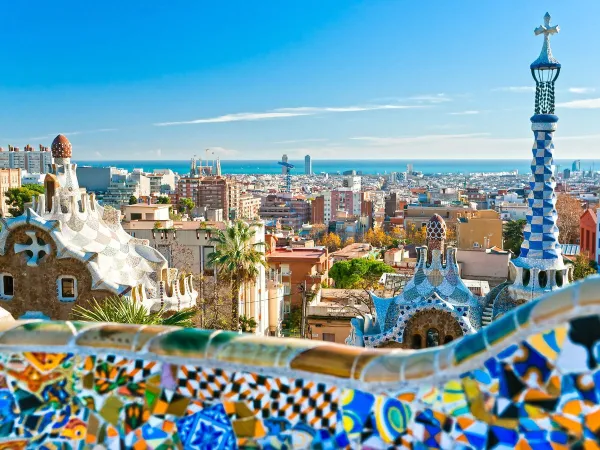 Parc Güell nella città di Barcellona.