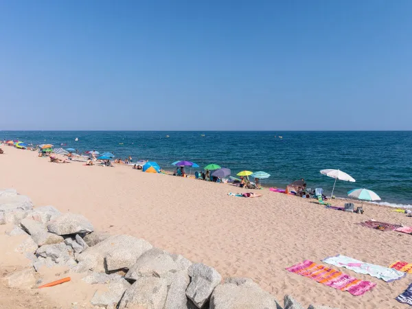 La spiaggia del campeggio Roan di Caballo de Mar.