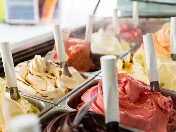 Gelato italiano al Roan camping Altomincio.