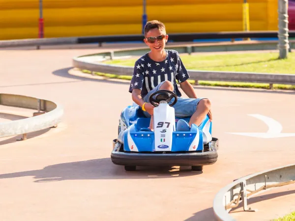 Pista di mini go-kart al campeggio Roan Pra'delle Torri.