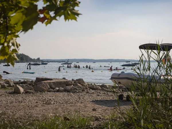 Attività in spiaggia al campeggio Roan Belvedere.