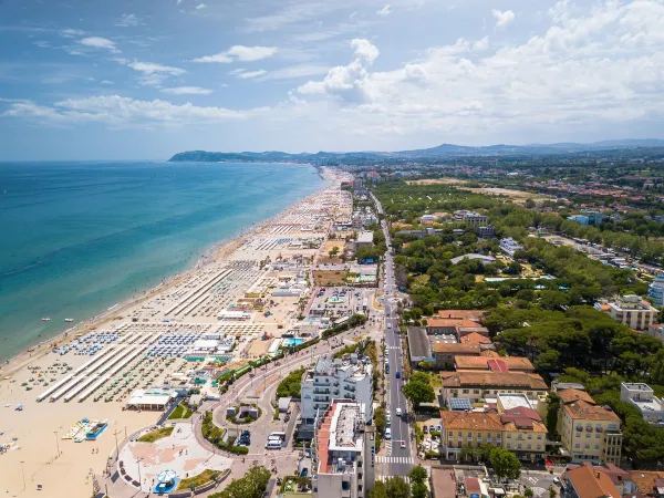 Panoramica di Rimini, vicino al Roan camping Rubicone.