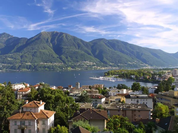 La zona del Ticino vicino al campeggio Roan Lido Verbano.