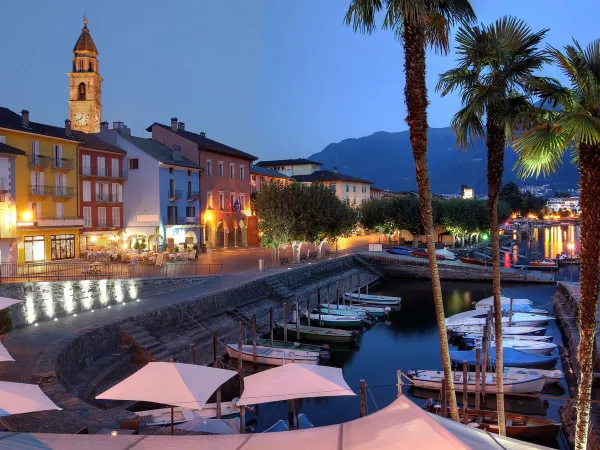 Frazione di Ascona vicino al campeggio Roan Lido Verbano.