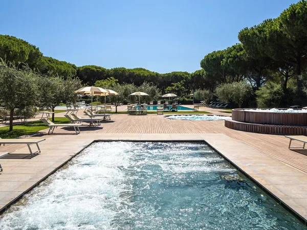 piscina tranquilla del campeggio Orbetello.