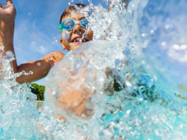 divertimento in acqua al campeggio di Orbetello.