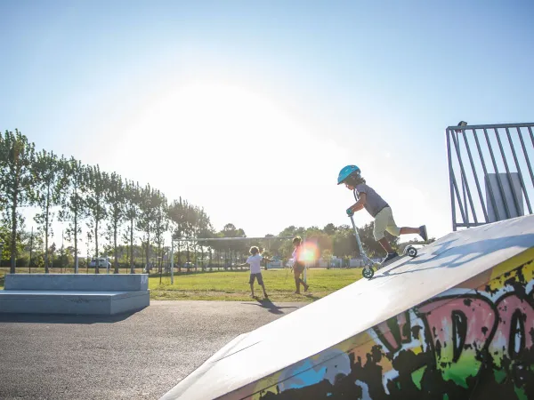 Lo skate park del campeggio Roan Le Vieux Port.