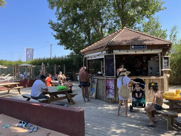 Snack bar del campeggio Roan de Canet.