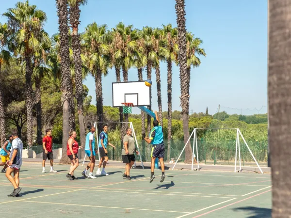 Basket al campeggio Roan La Baume.