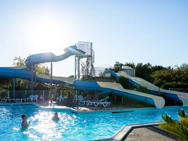 Alcune delle piscine del Roan camping du Latois.