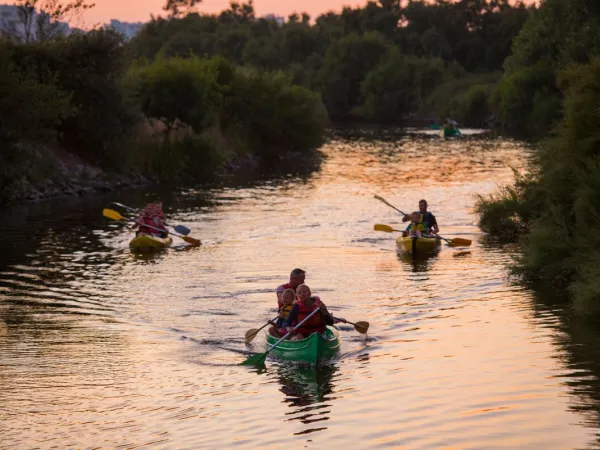 Canoa vicino al campeggio Roan du Latois.