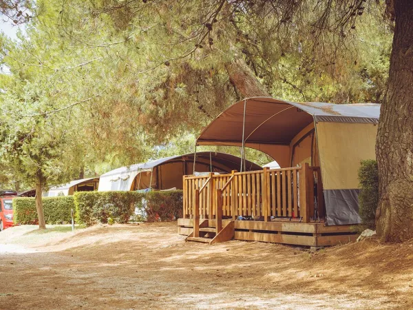 Tende Lodgetent Holiday al Roan camping Lanterna.