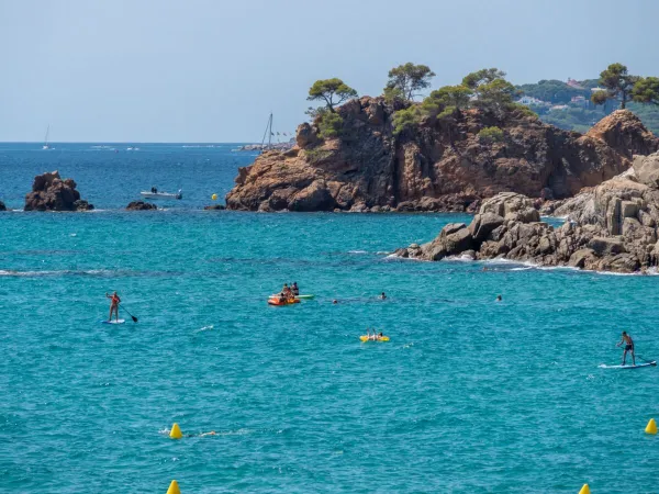 Il mare del campeggio Roan Internacional de Calonge.