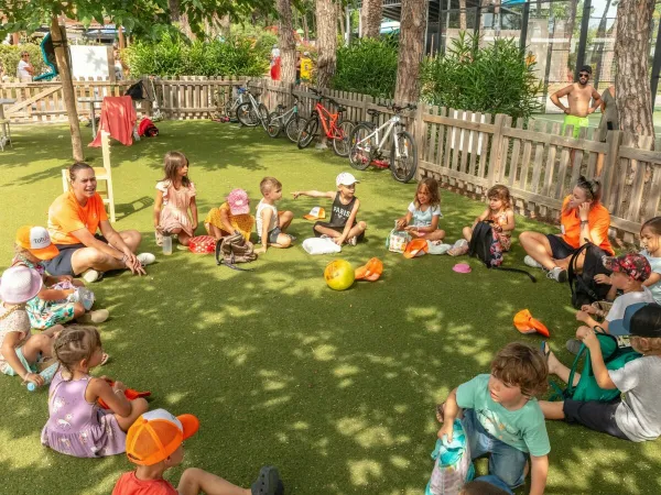 Animazione per bambini al campeggio Roan Le Castellas.