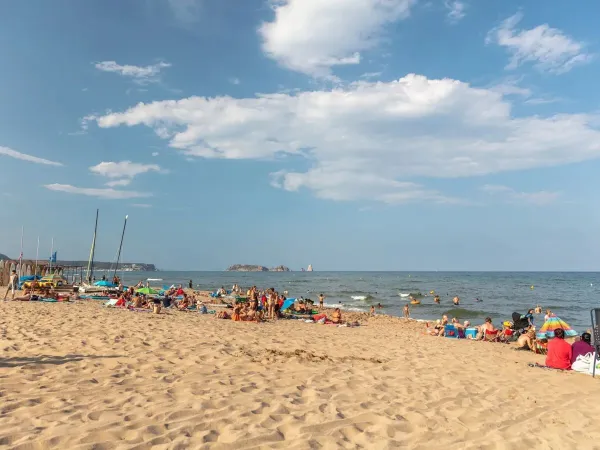 Accogliente posto in spiaggia al campeggio Roan Playa Brava.