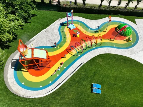 Nuovo spray park al campeggio Roan di Piantelle.