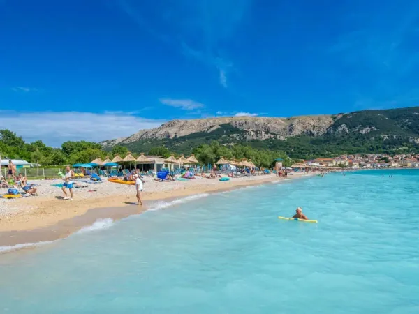 Spiaggia del Roan camping Baška Beach Resort