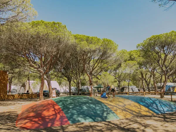 Trampolino gonfiabile al campeggio Roan Playa Brava.