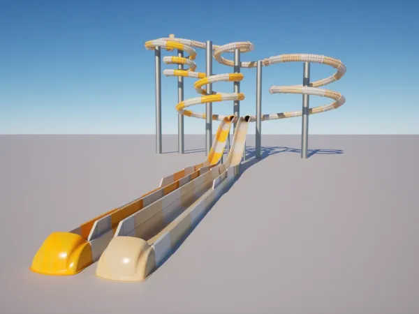 Aggiunta di due nuovi spettacolari scivoli nel 2025 al campeggio Roan Le Pommier.