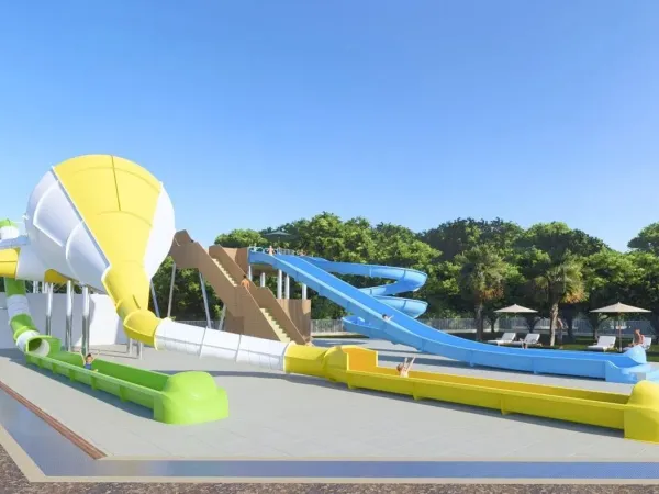 Nuovi scivoli d'acqua al campeggio Roan Vilanova Park (da inizio luglio 2025).