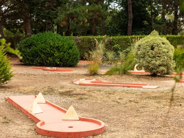 Campo da minigolf al campeggio Roan La Grande Métairie.