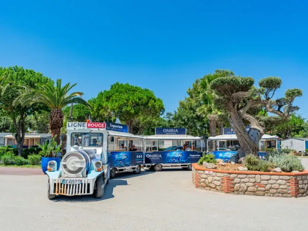 Trenino al campeggio Roan Le Soleil de la Méditerranée.