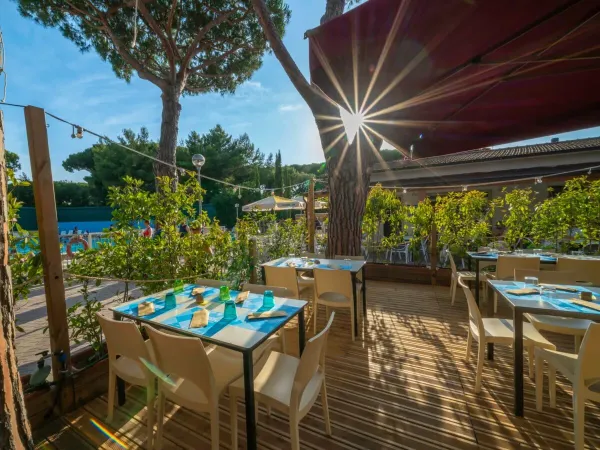 Ristorante del campeggio Roan Del Forte.
