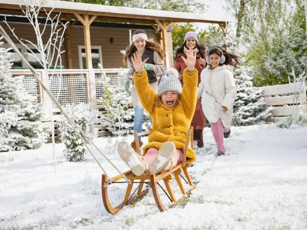 Divertimento invernale al campeggio Roan Marvilla Parks Kaatsheuvel.