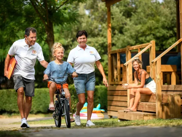 Biciclette gratuite per bambini fino a 6 anni al campeggio Roan Le Lac des Vieilles Forges.
