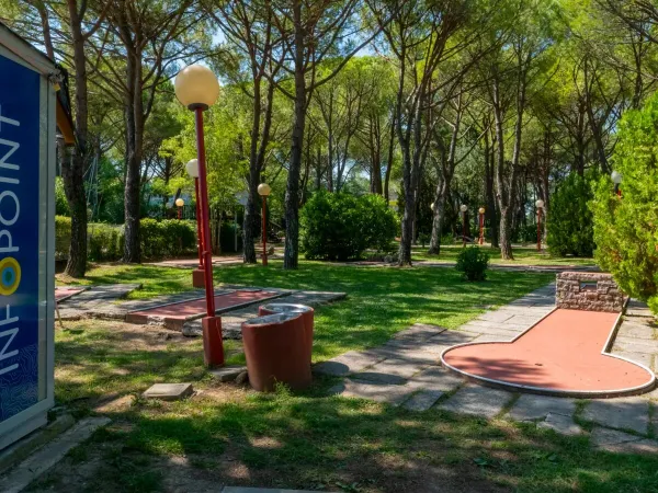 Minigolf al campeggio Roan Marina Julia Camping Village.
