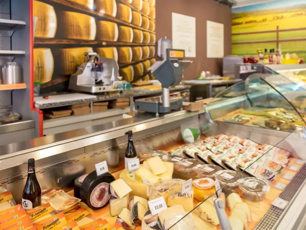 Deliziosi formaggi per accompagnare le bevande al campeggio Roan Marina Julia Camping Village.