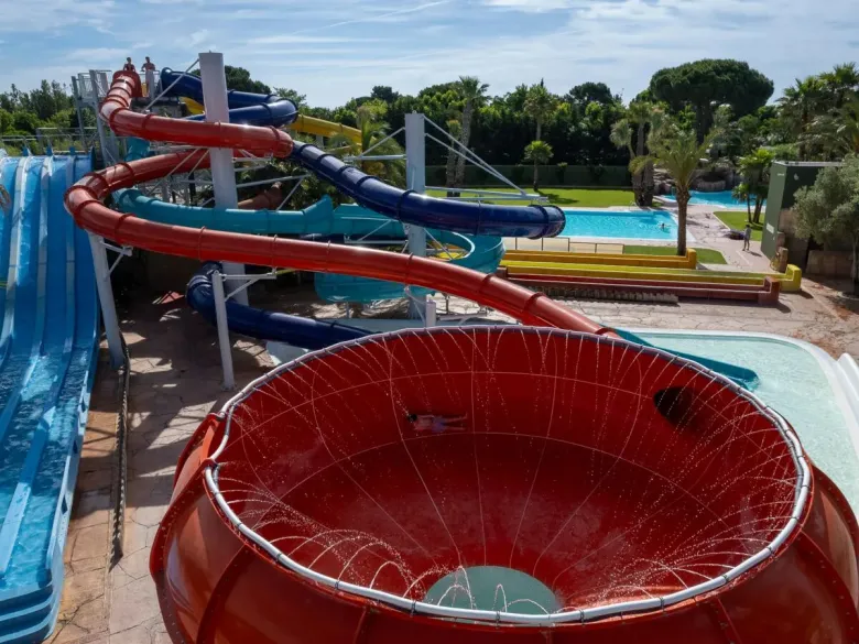 Scivoli a pagamento al campeggio La Sirène di Roan.