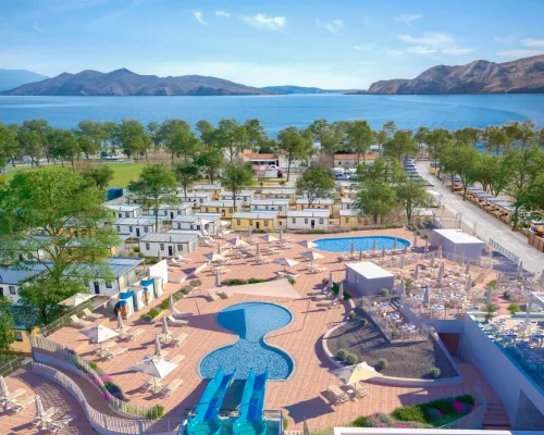 Piscine del campeggio Roan Baška Camping Resort.