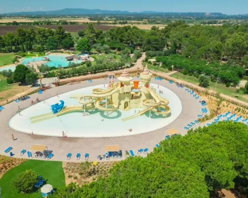 Il castello d'acqua di Freddy al campeggio Roan Le Capanne.